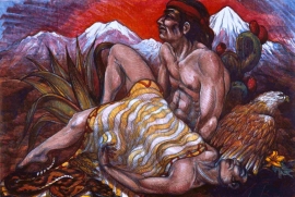 Southwest Pieta 1983, Stone Lithograph, 30 x 40 inches, Call for availability.