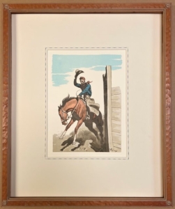 Maynard Dixon, "Coming Out." Published by Dixon himself. Hand finish frame with Dixon Logo Thunderbird Corner, 23.5 x 19 inches, archival framing, French lines.$1350.00 Free Shipping