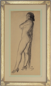 Maynard Dixon Nude 1933 Charcoal 25 x 11.75 inches $25,500.00