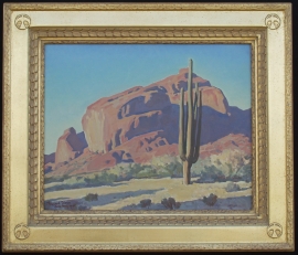Maynard Dixon oil 16 x 20 inches with original hand carved Dixon Signature Frame. NFS Private Collection