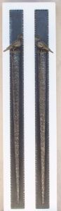 Large 40” Tall Door Pulls Hand Fabricated with cast Kingfisher Birds