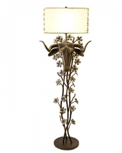 Ferdinand the Bull Floor Lamp 62H x 22W x 13D Hand forged steel $4,700.00