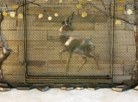 Hand Forged Fireplace Screen Detail 1