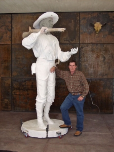 Mormon Battalion Monument 10’ Plaster Sculpture Model