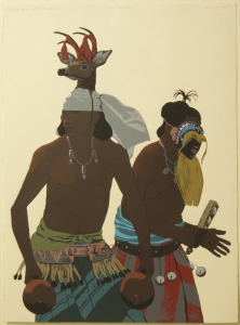 The Yaqui Deer Dancer, Louis De Mayo, Serigraph, Printer Proof. 30.25x22.25 inches $950.00