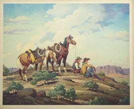 Guardians of the RangeTill Goodan 26X31Price on Request for individual print. Set of six $2400.00, free shipping