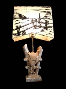 CERAMIC SADDLE LAMP 28 IN H Mid Century Modern $595.00 Inquire about the many others we have