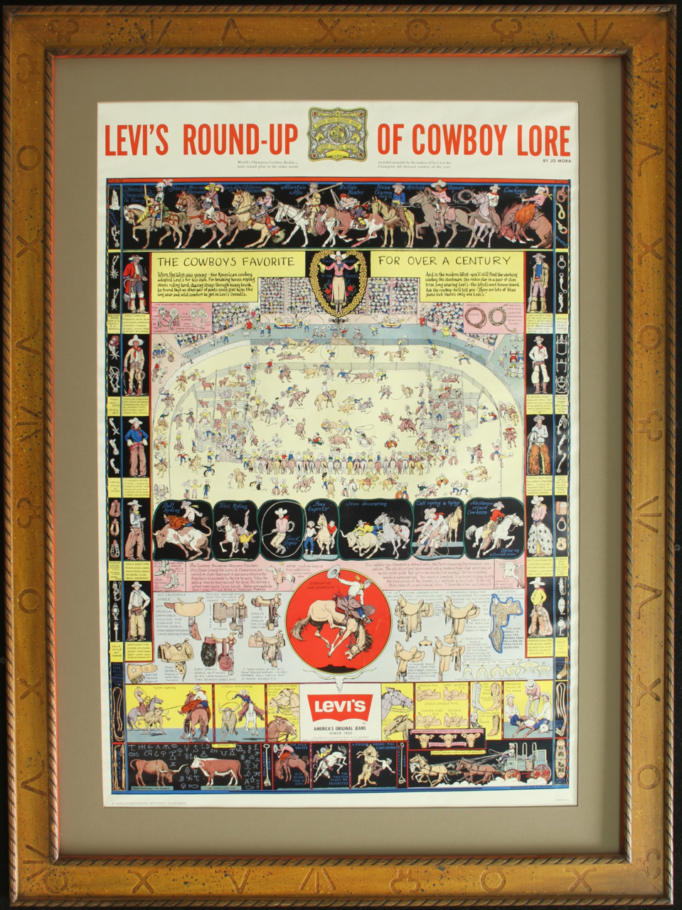 Jo Mora- Evolution of the Cowboy for Levi Strauss, 2nd Printing Late 50s |  Collier Gallery Ltd.